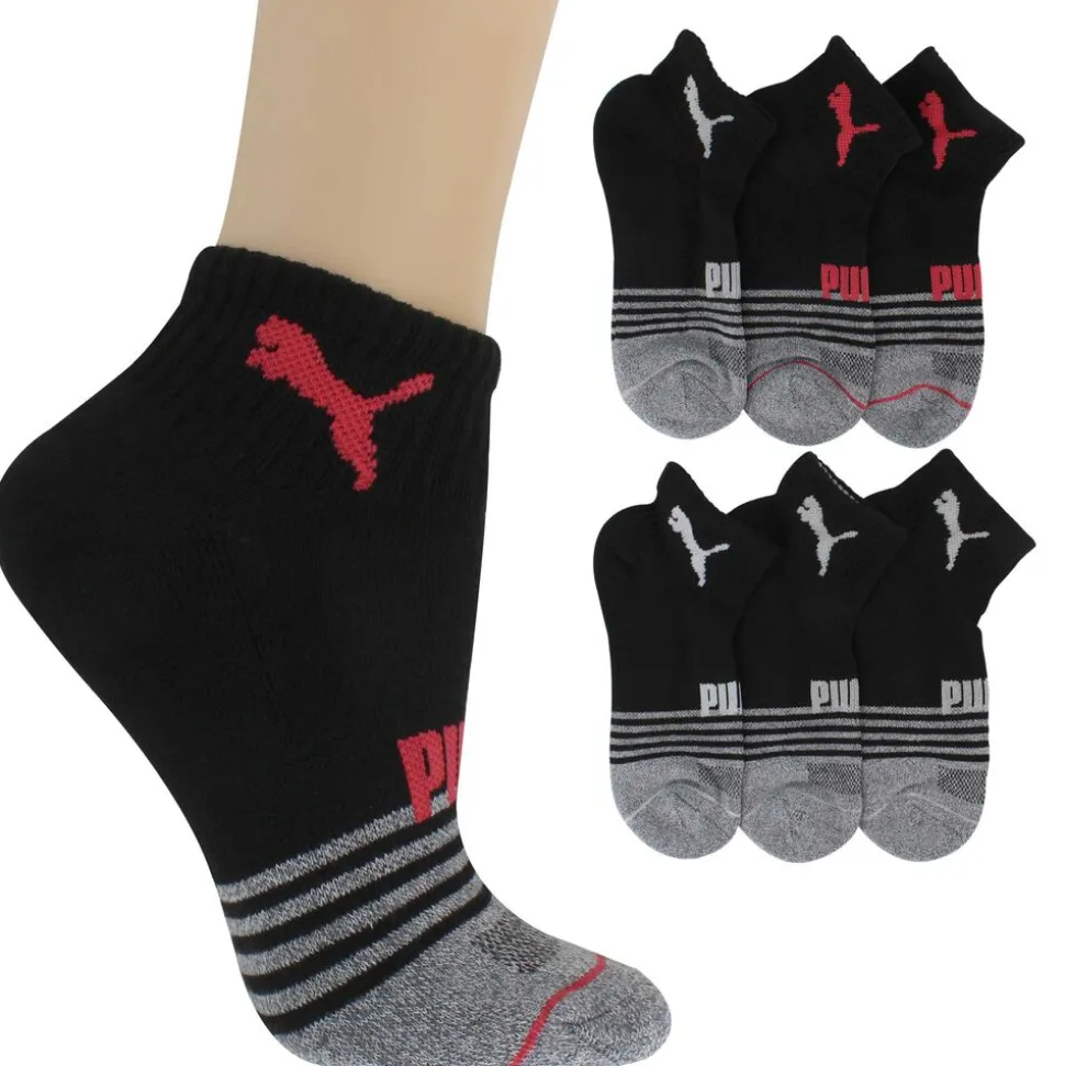 Women's PUMA Premium Quarter Crew Sock 6-Pair Pack