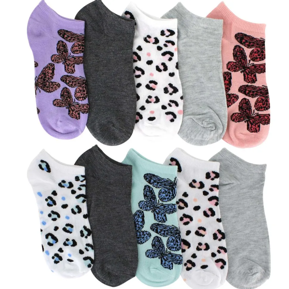 Women's Sam & Olivia Butterfly No-Show 10 for $10