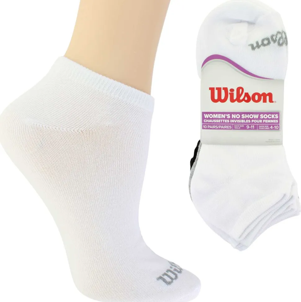 Women's Wilson Solid No-Show 10 for $10